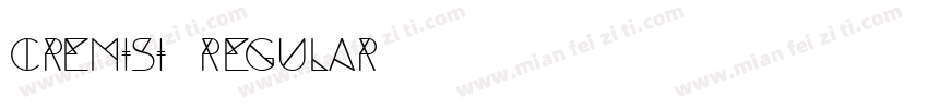 Cremisi Regular字体转换
